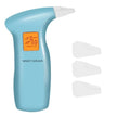 Portable orange light breath alcohol tester with replaceable mouthpieces for driver screening