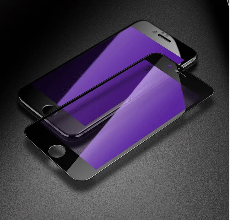 Tempered glass iPhone screen protector with anti-fingerprint coating and soft edge design