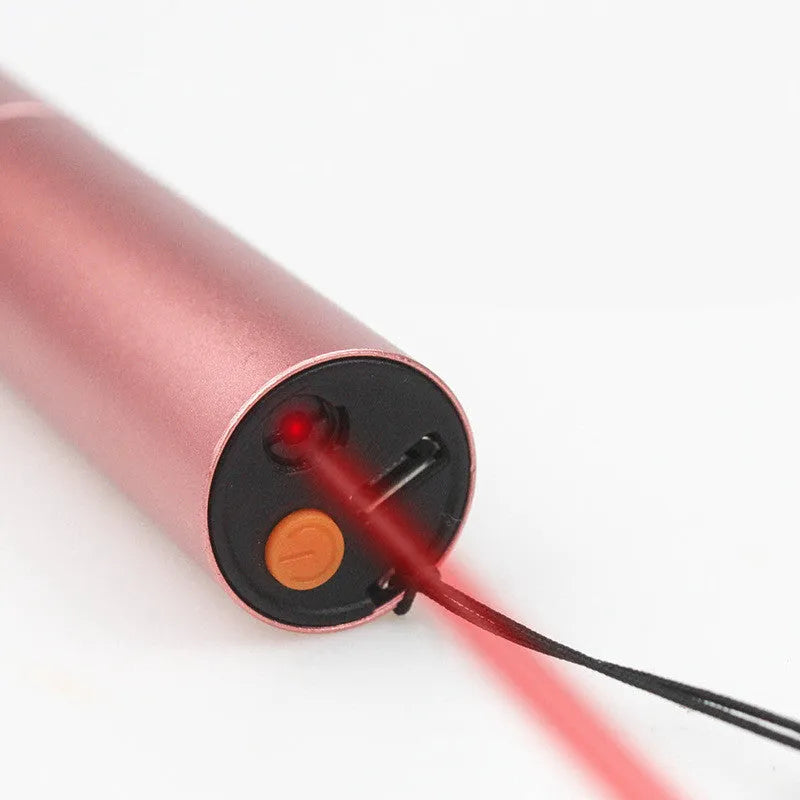 2 in 1 cat ringworm detection lamp and laser cat stick in aluminium alloy, 9.8cm by 2cm, Rose Gold or Black