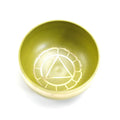 Handmade Himalayan singing bowl in multiple colours measuring 8cm diameter for meditation and yoga