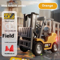 1:64 scale alloy Bluetooth remote control forklift toy with four accessories and three obstacles
