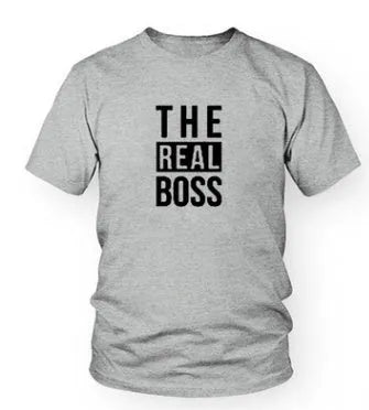 Men's loose fit printed T-shirt with short sleeves and round neck