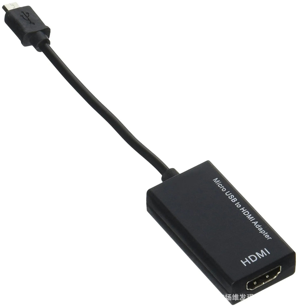 Black HD to HDMI converter adapter cable with gold-plated contacts for multimedia signal conversion