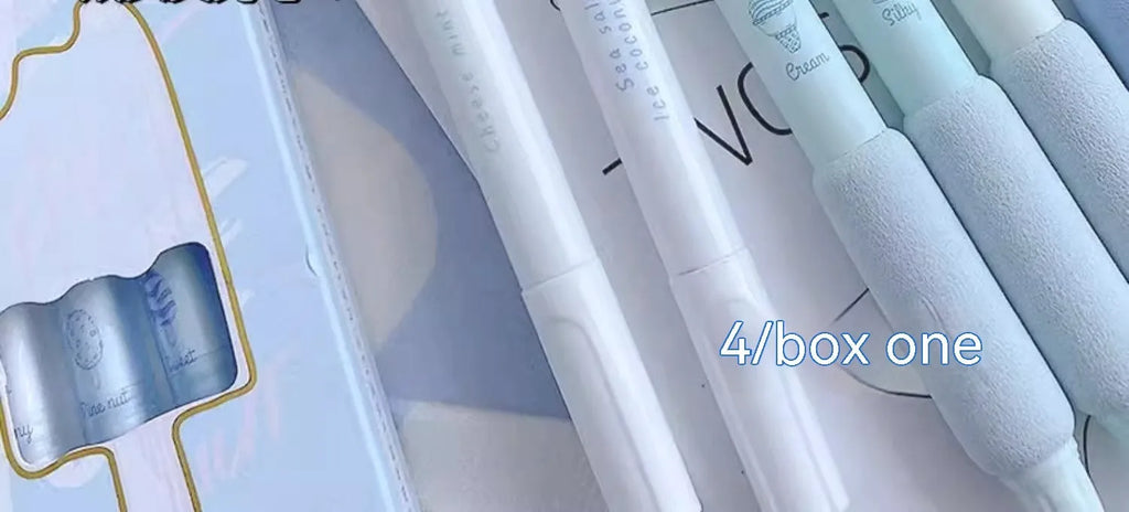 Ice cream sponge press neutral pen with double-headed fluorescent tip for calligraphy practice