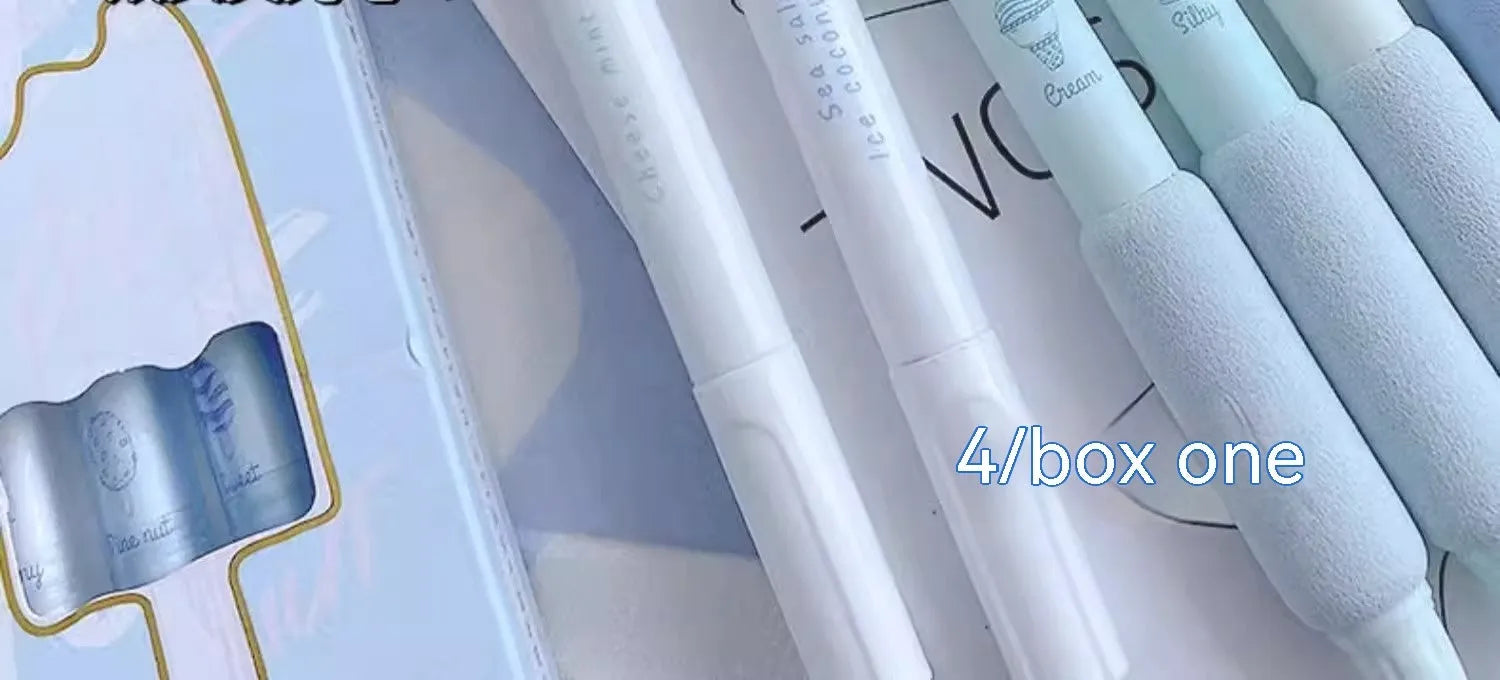 Ice cream sponge press neutral pen with double-headed fluorescent tip for calligraphy practice