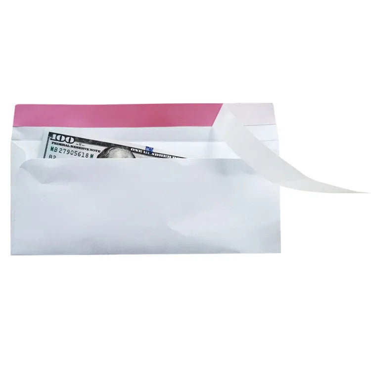Blue anti-opening self-adhesive confidential security envelope measuring 105x240mm