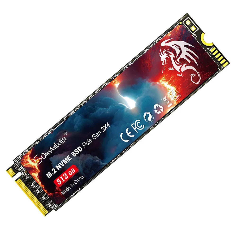 M2 solid state drive for desktop computers with USB 3.0 interface showing compact 80mm by 22mm dimensions