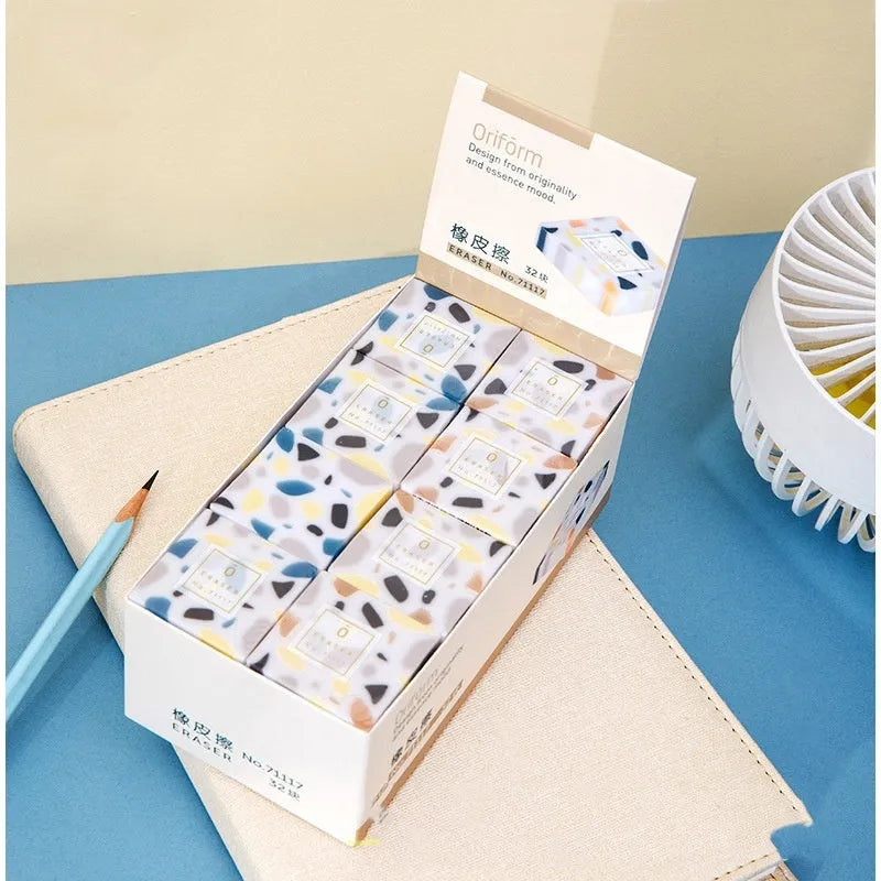 Super Clean Traceless rubber eraser in brick shape modelling for student stationery