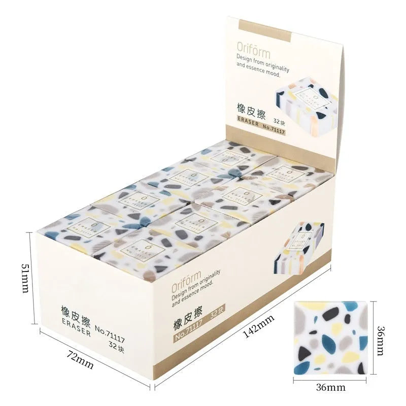 Super Clean Traceless rubber eraser in brick shape modelling for student stationery