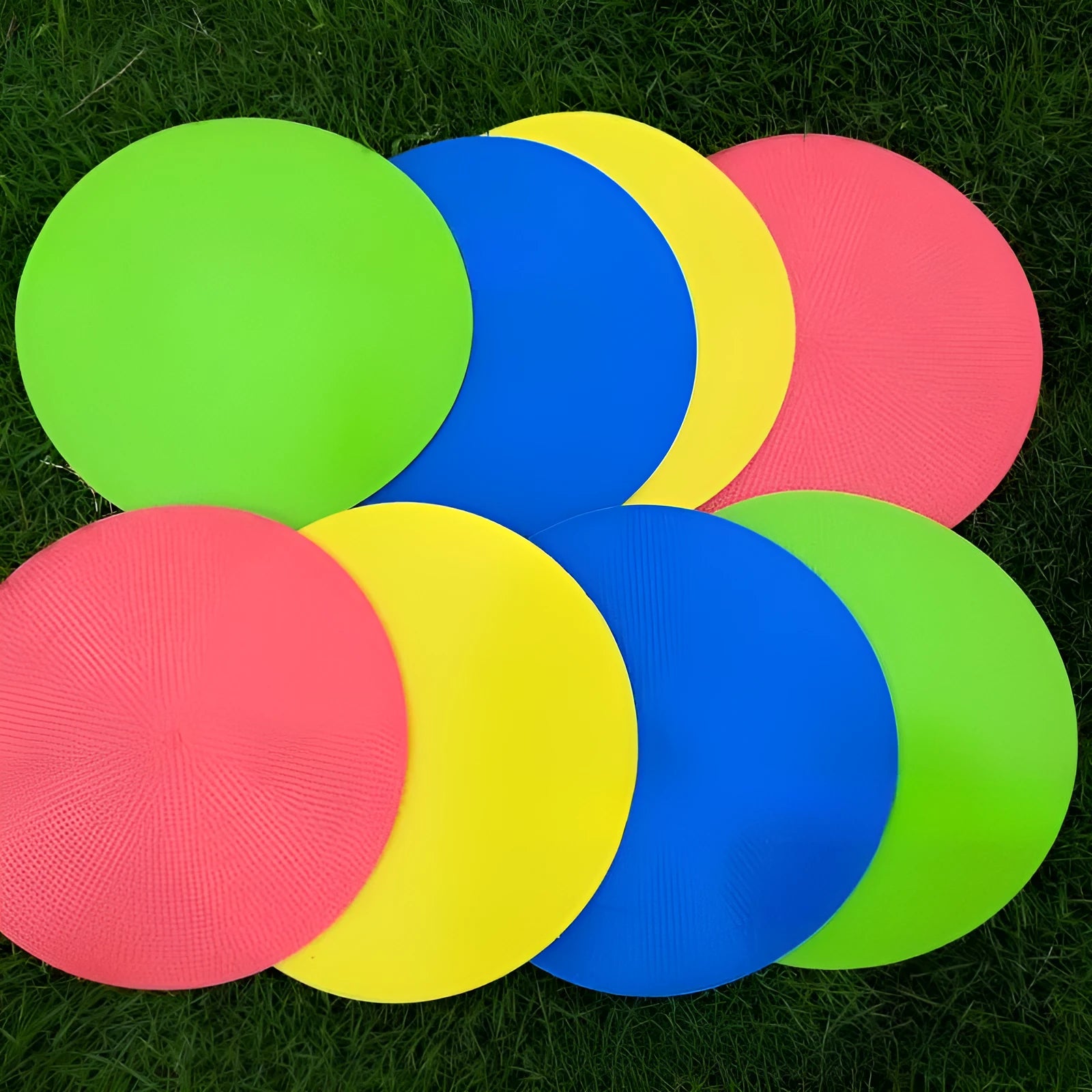 TPE football training disc in bright colour with 23cm diameter for field marking