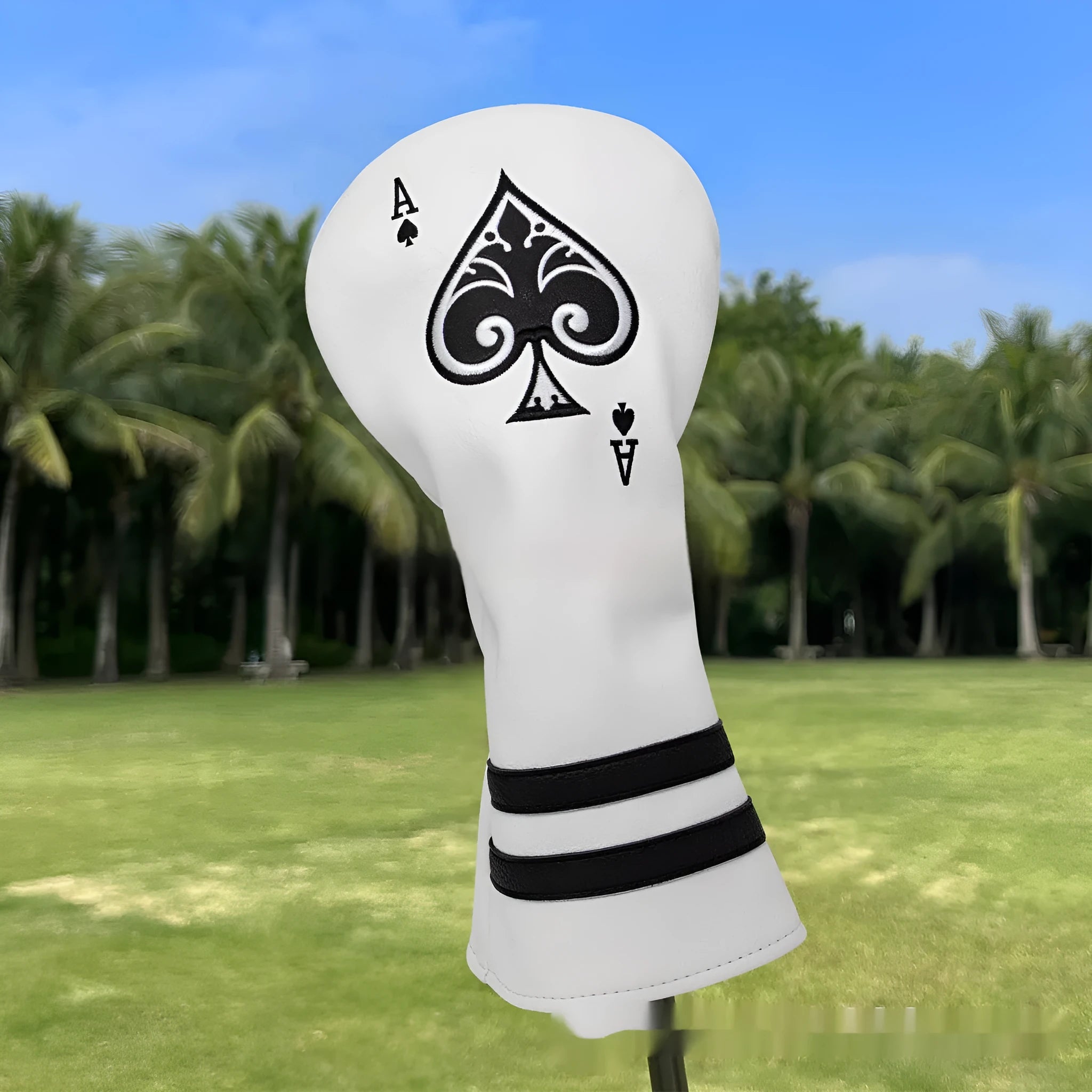 PU golf putter sleeve accessory in three colour options for club protection