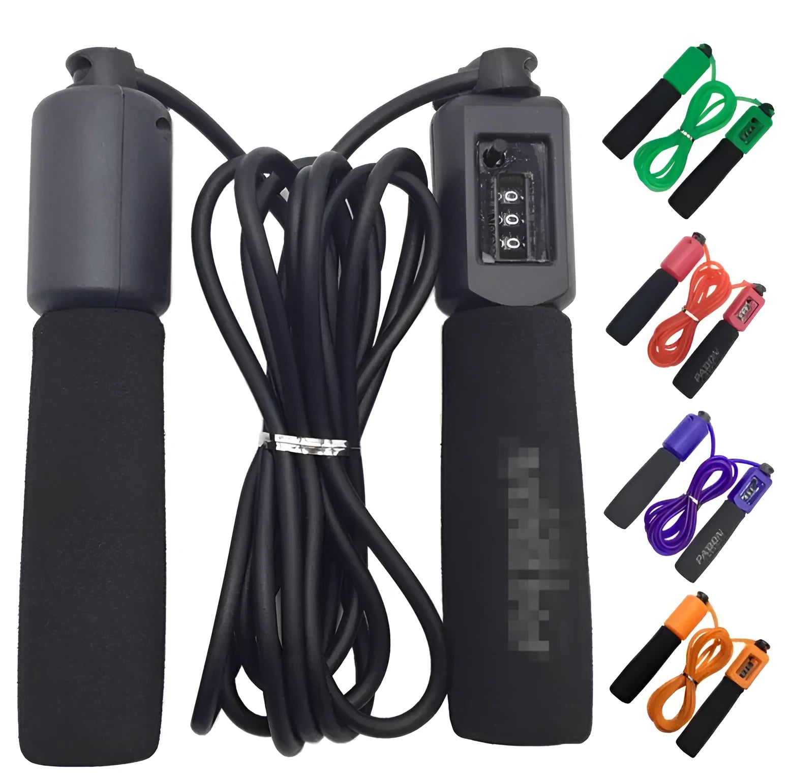3 metre fitness skipping rope with foam handle grips in multiple colour options