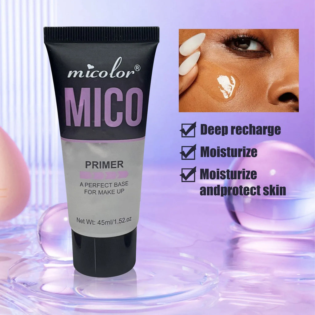 Make-up primer and finishing spray two-in-one cosmetic product with 45ml and 40ml bottles