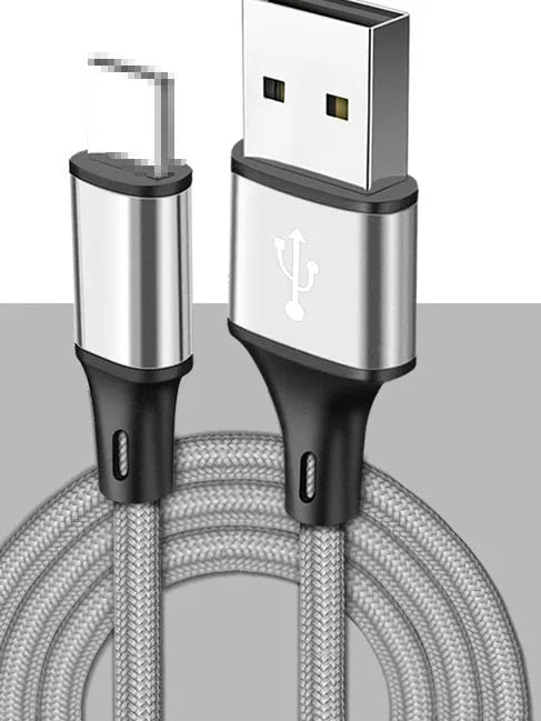 2m mobile phone charging cable with TYPE-C connector in multiple colour options