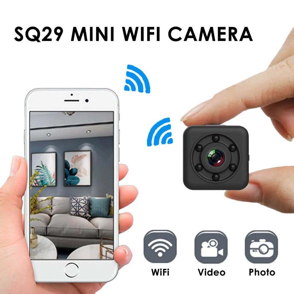 Black waterproof sports camera with MicroUSB port, for long-duration outdoor filming.