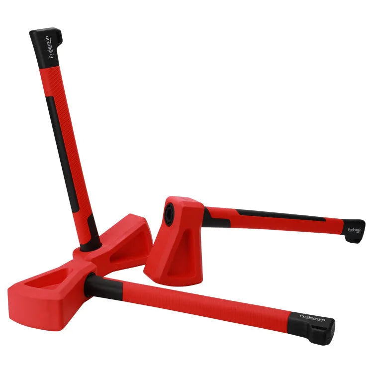 Red plastic fitness axe muscle trainer for home workout equipment