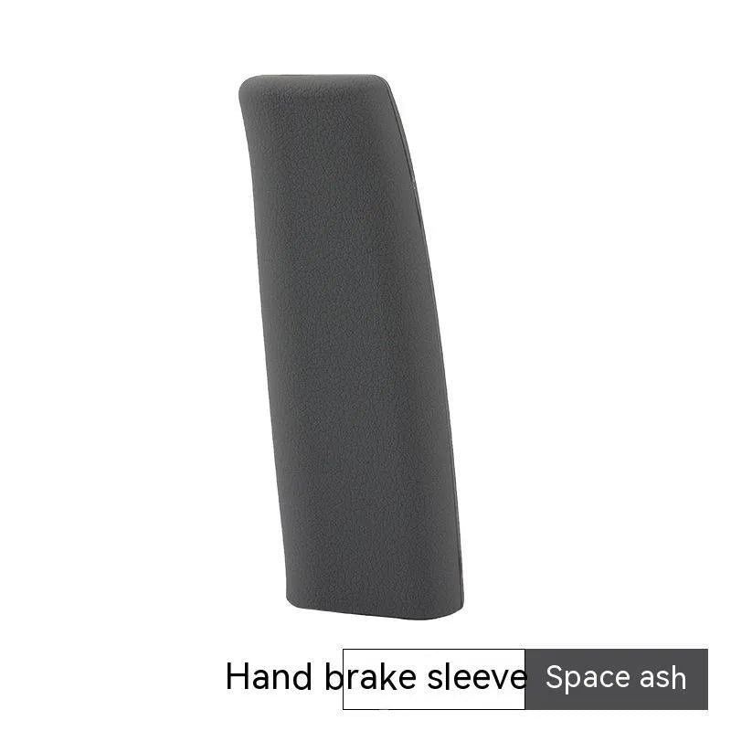 Universal silicone handbrake sleeve in five colour options showing 12cm length for vehicle interior
