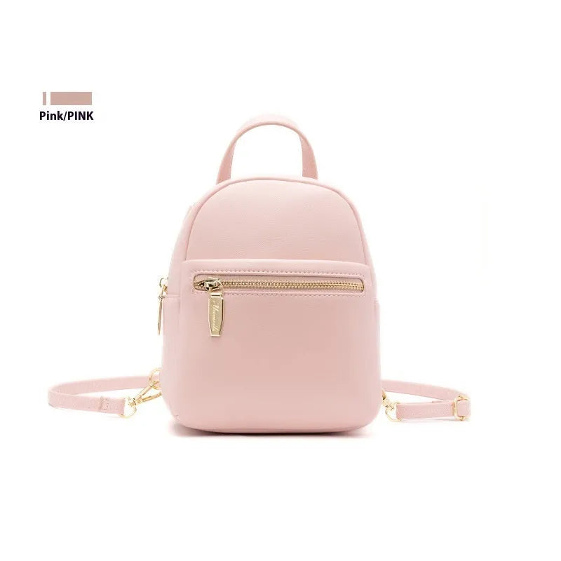 Large capacity mini backpack in street style with multiple compartments and six colour options