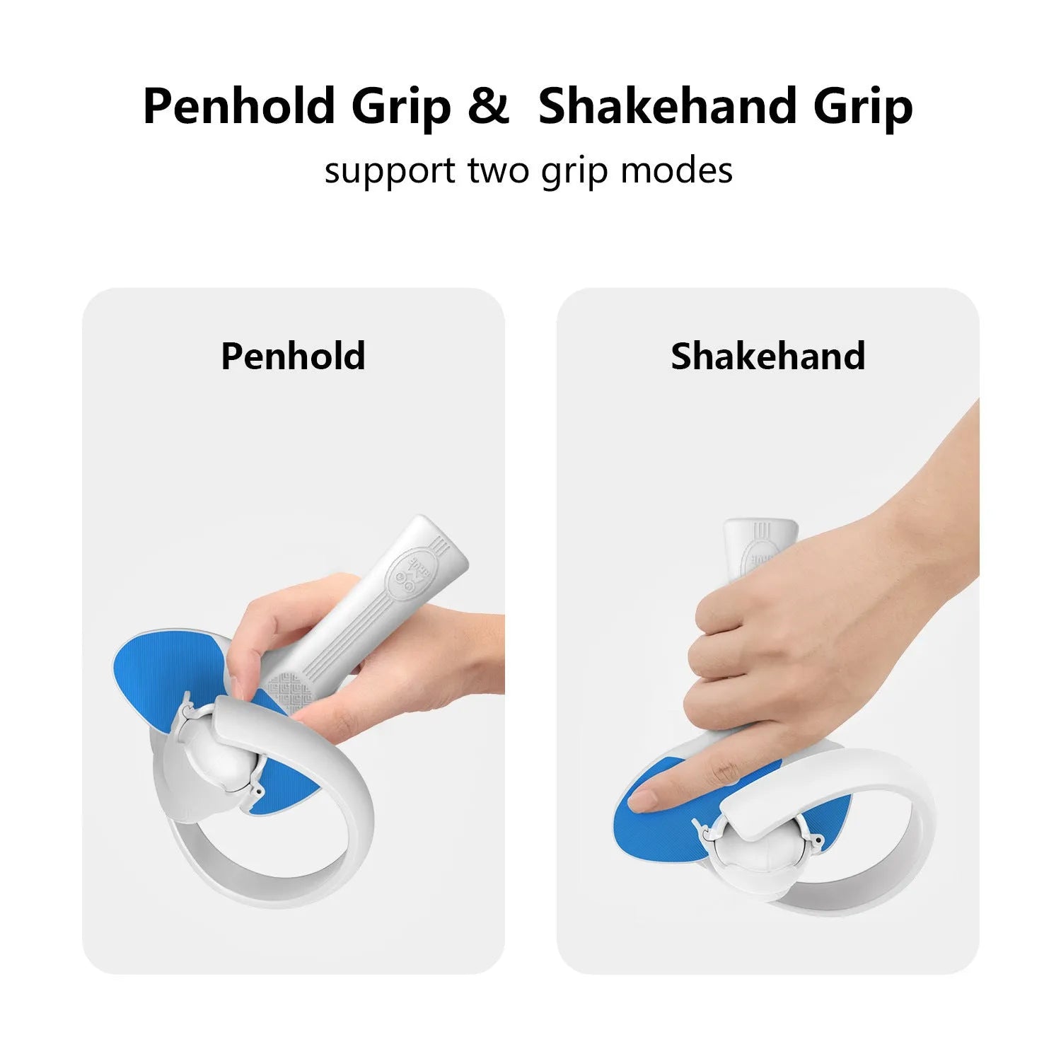 Red and blue silicone hand grip accessory for Pico 4 VR controller.