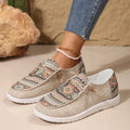 Women's black flat round toe low-top shoes with artificial PU upper and rubber sole.