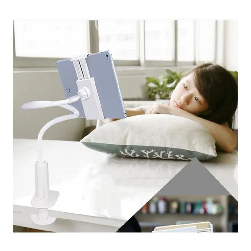 Black flexible mount holder for phones and tablets with suction base and adjustable arm