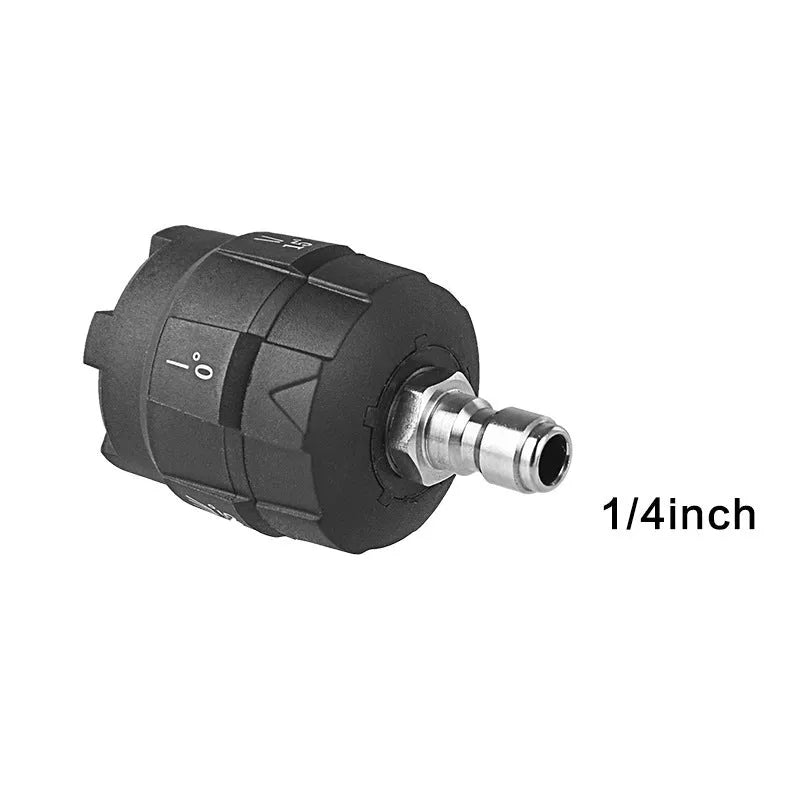 Five-pattern high pressure water gun nozzle made from white engineering plastic