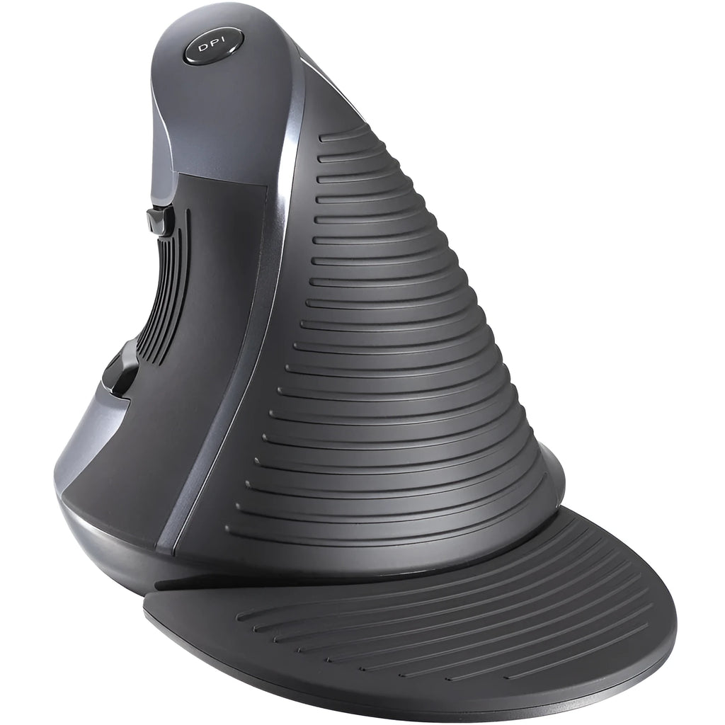 M618 wireless vertical ergonomic computer mouse in black or white with USB receiver