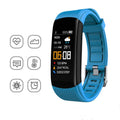 Waterproof silicone pedometer bracelet with touch screen display in multiple colour options