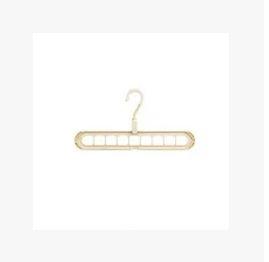 Plastic clothes hanger with 360-degree rotating hook in pink or green, measuring 33cm long