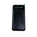 Black ultra-thin 10000mAh power bank showing compact 67x140mm dimensions