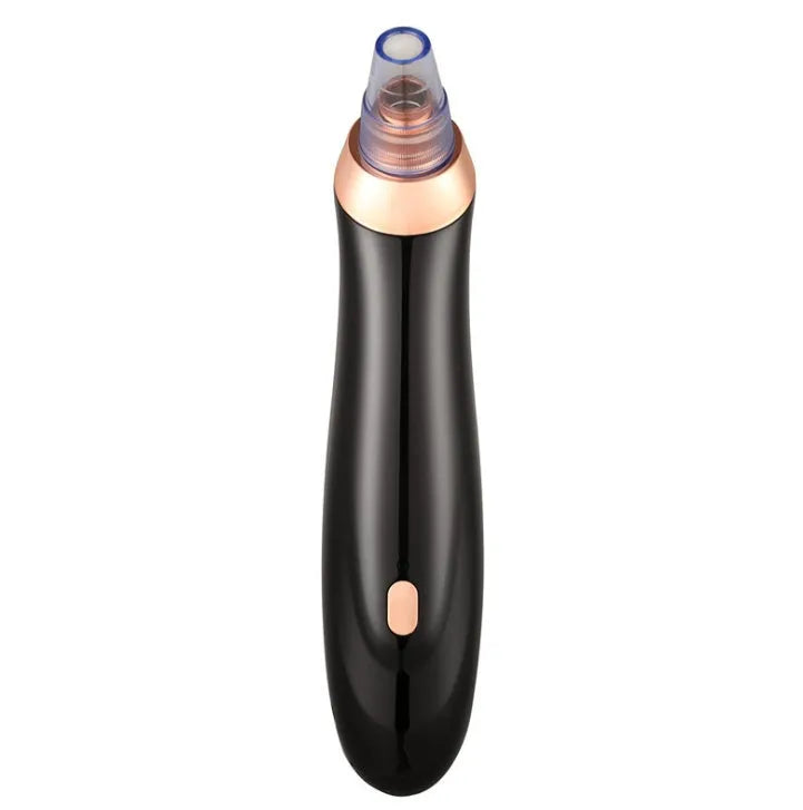 Electric blackhead remover device with vacuum suction function and multiple nozzle attachments