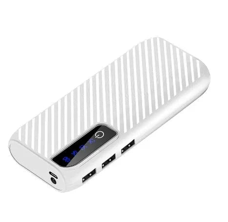 20000mAh portable mini power bank showing compact size with USB charging ports