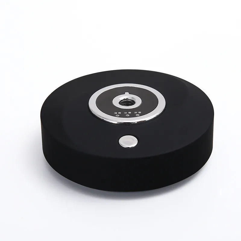 USB car air freshener diffuser with anti-slip pad in black, grey or white options