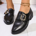 Women's simple leather-look shoes with a decorative bow on the front, showing choice of big bow or small bowknot designs.