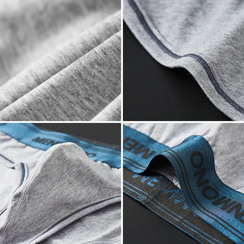 Men's low waist cotton briefs in solid colours with breathable knitted construction