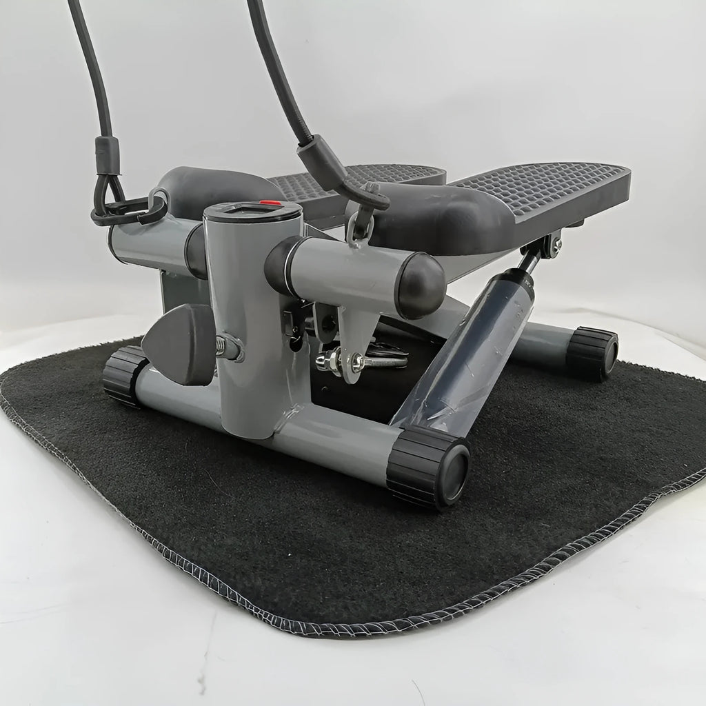 Silver grey hydraulic pedal exercise machine for home waist slimming workouts