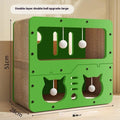 Double layer cat scratching board and nest in cute big eyes design with scratching surface and resting area