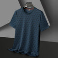 Men's loose fit short sleeve T-shirt in antibacterial ice silk fabric available in four colours