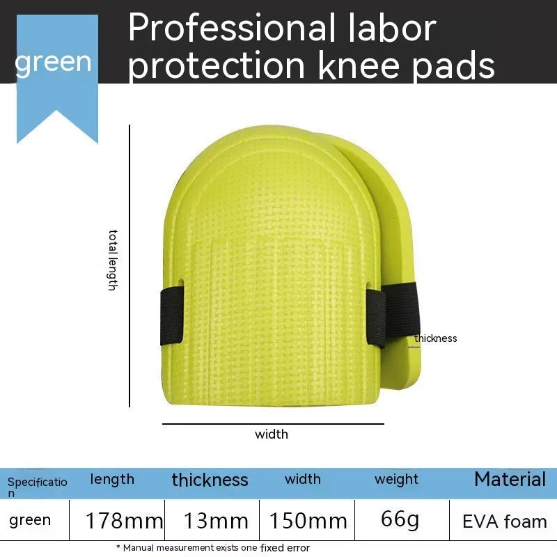 Pair of EVA foam work kneepads with 11mm thickness for auto repair and construction
