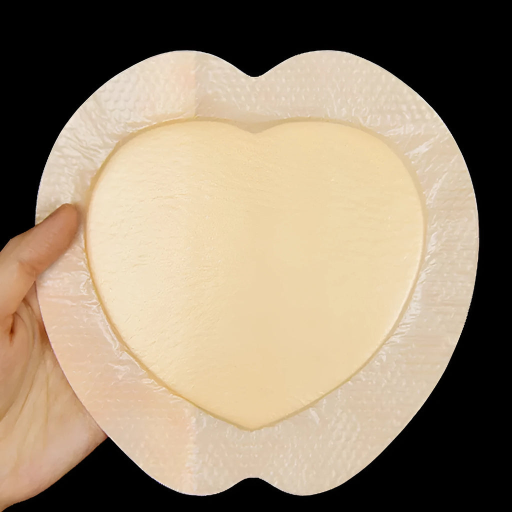 Large skin-colour silicone gel foam bedsore prevention dressing sticker