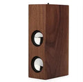Retro wooden Bluetooth speaker in bamboo, black walnut or sapele wood with wireless connectivity