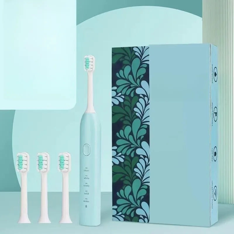 Yellow duck design USB rechargeable adult electric toothbrush with soft bristles