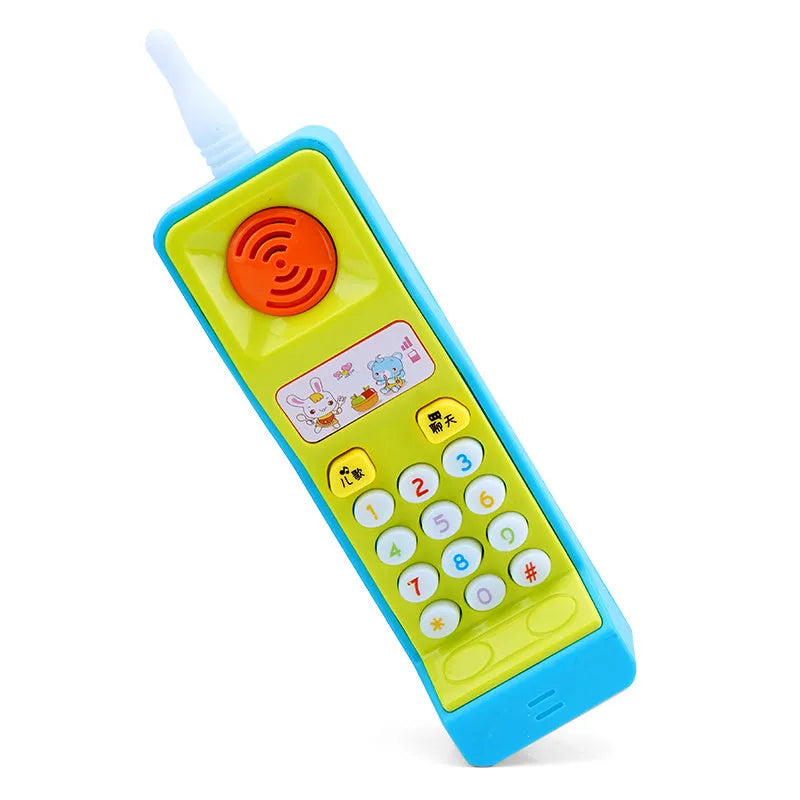 Children's battery-operated sound and light educational toy with cartoon animal music functions