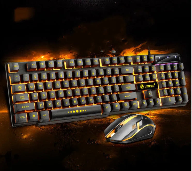 Limei GTX300 gaming keyboard and mouse set with RGB backlight in four colour variations