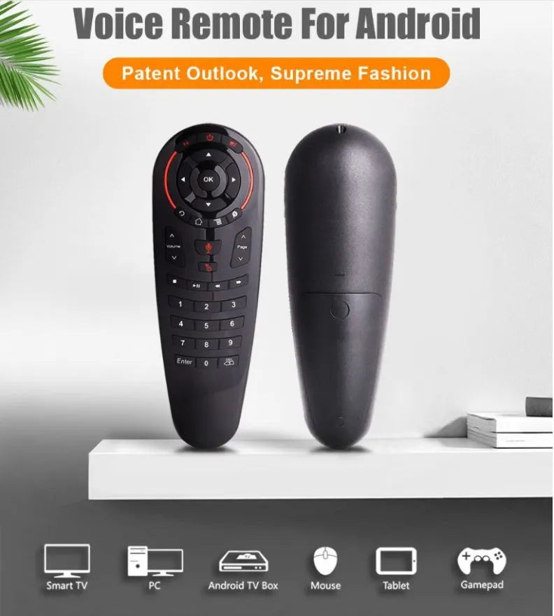 G30 wireless keyboard remote control with QWERTY keyboard and touchpad for smart TVs