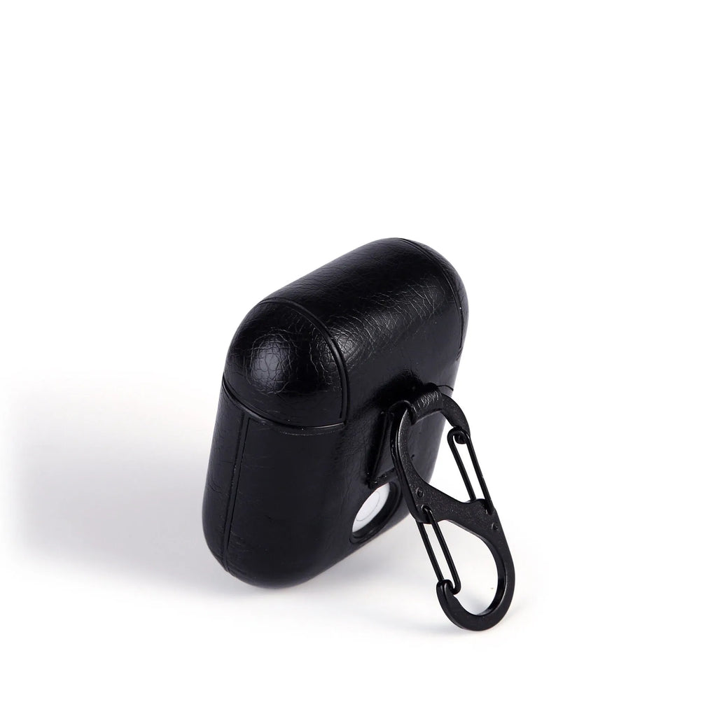 Genuine leather AirPods protective case in black, brown, light brown and red colour options