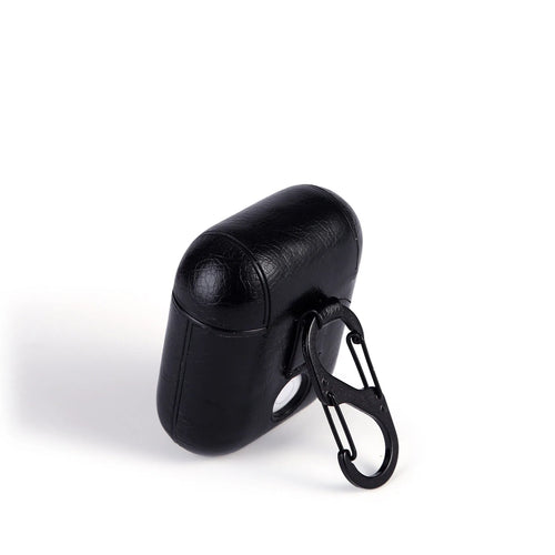 Genuine leather AirPods protective case in black, brown, light brown and red colour options