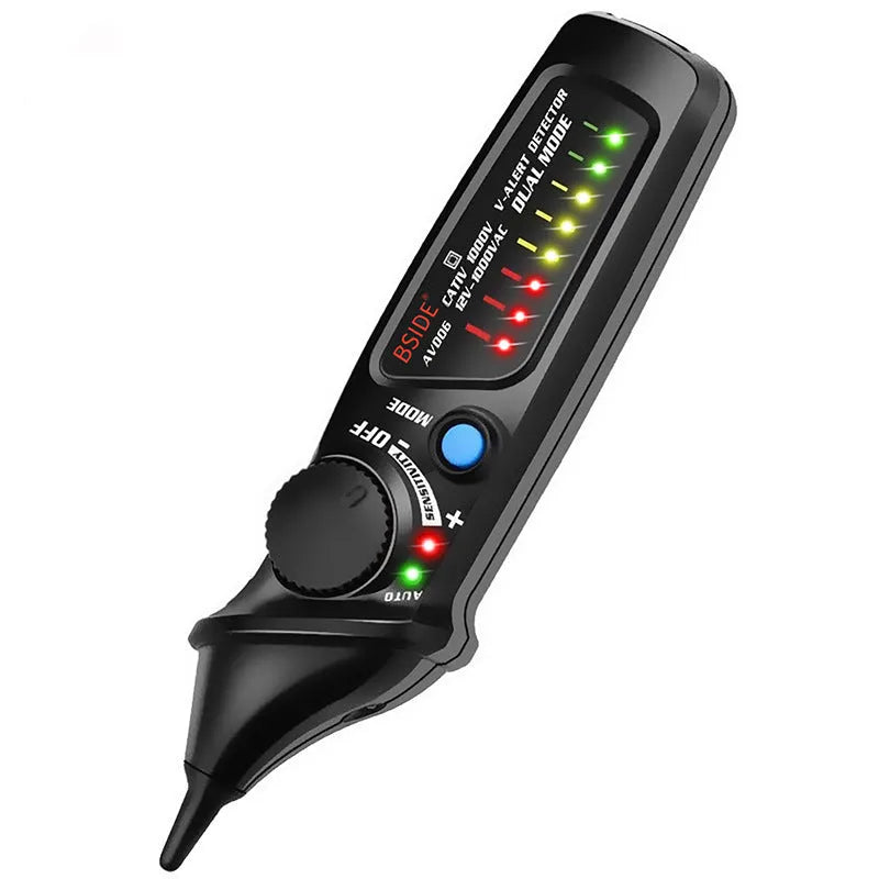 Smart sensor test pencil with round head for high-pressure electrical testing applications