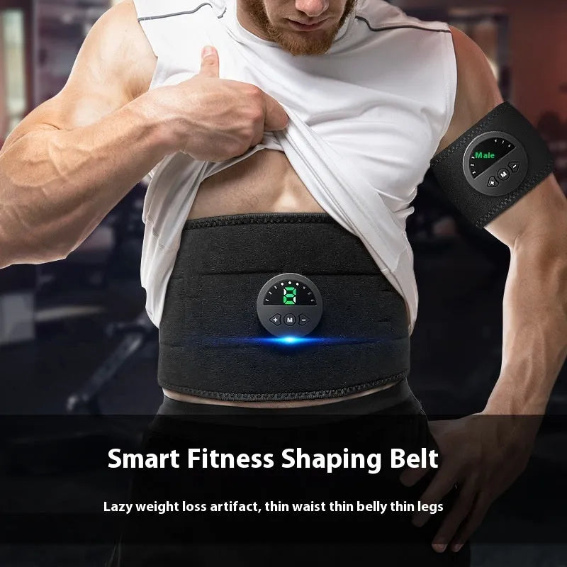 Display screen fitness belt for waist shaping with 120cm adjustable band