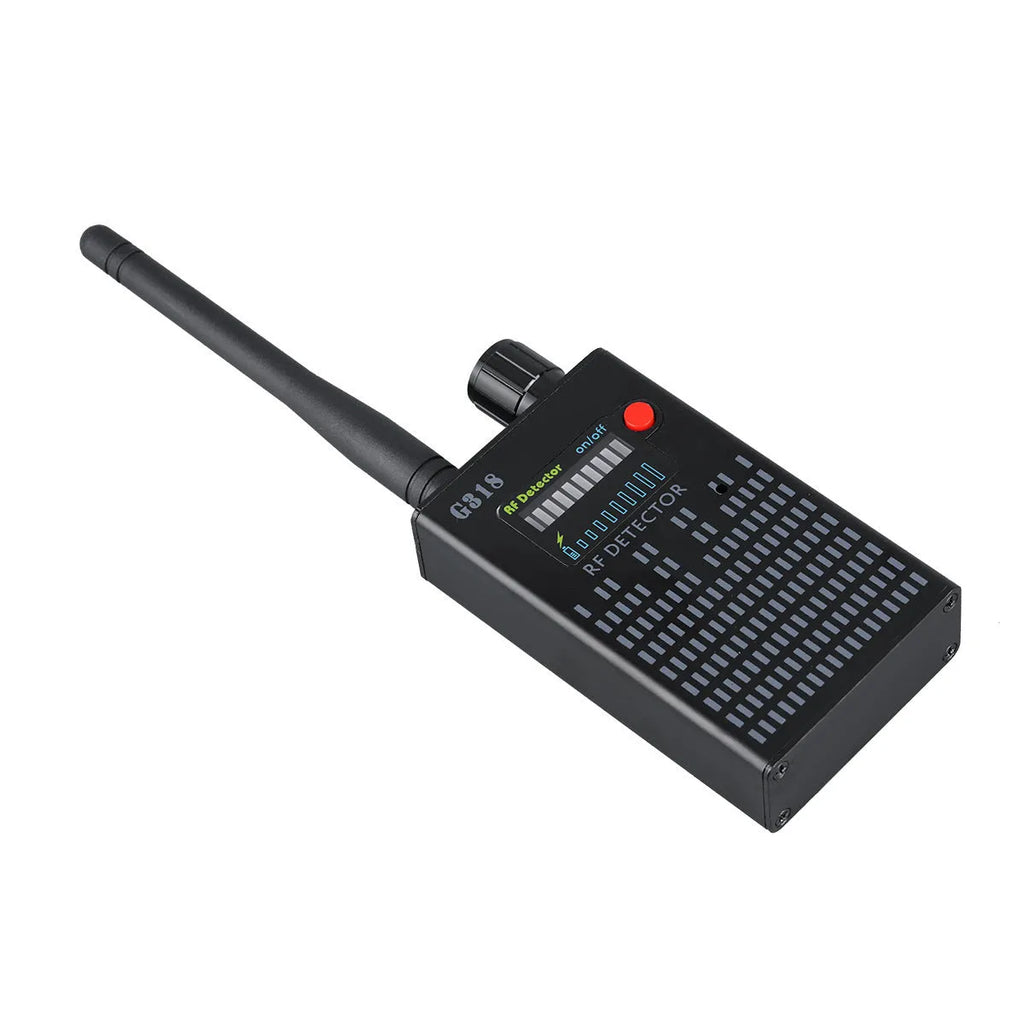 Black G318 aluminium alloy camera detector with USB cable for security screening